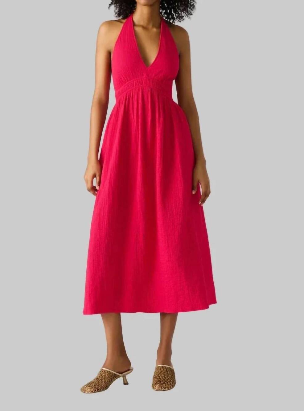 NEW STEVE MADDEN piper dress in pop pink